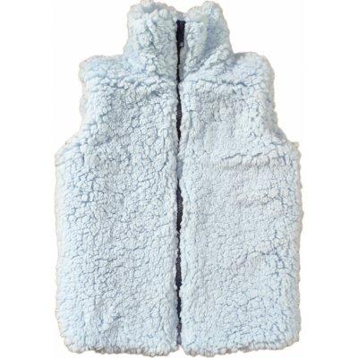 Monkey Mum beránková vesta Světle modrá – Sleviste.cz