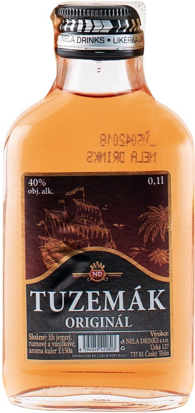 Tuzemák Originál 40% 0,1 l (holá láhev)