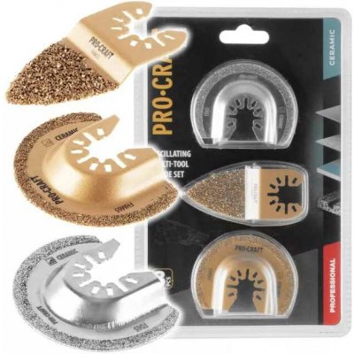 Procraft Sada nástavců pro multifunkční oscilační brusku MB2 – Zbozi.Blesk.cz