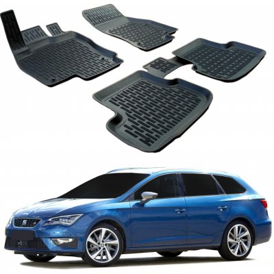 Koberce gumové SCOUTT Seat Leon 3 2013-2020