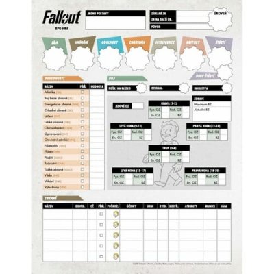 Mytago Fallout: Hra na hrdiny Deníky postav – Zboží Živě