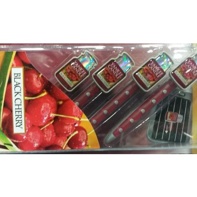 Yankee Candle Black Cherry vonné kolíčky 4 ks | Zboží Auto