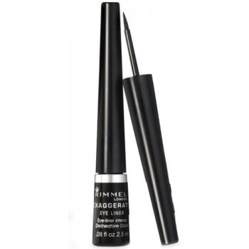 Rimmel Exaggerate Eyeliner tekuté oční linky 100% Black 2,5 ml