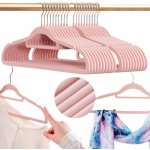 Severno Home Sada sametových ramínek MAGIC VELVET 20 ks růžová – Zboží Mobilmania