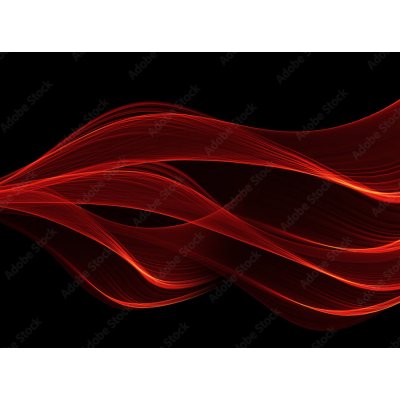 WEBLUX 103835138 Samolepka fólie red glow energy wave. lighting effect abstract background with c červená zářivá energetická vlna. světelný efekt abstraktní pozadí s c rozměry 270 x 200 cm