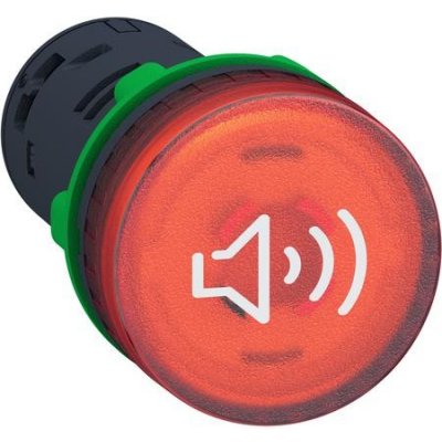 Schneider Electric XB5KS2B4 Bzučák, trvalý nebo přerušovaný, prosvětlený, rudý 24V AC/DC – Hledejceny.cz