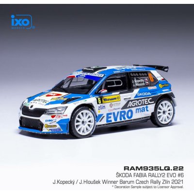 IXO Škoda Fabia Rally2 EVO Barum Rally 2021 6 Kopecký Hloušek 1:43 – Hledejceny.cz