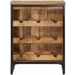 vidaXL Stojan na víno na 9 lahví 55 x 33 x 70 cm masivní mangovník – Zbozi.Blesk.cz