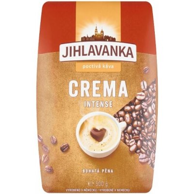 Jihlavanka Crema Intense pražená káva 0,5 kg – Zbozi.Blesk.cz