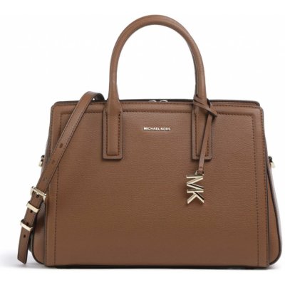 Michael Kors kožená kabelka Laila gold Hnědá – Hledejceny.cz
