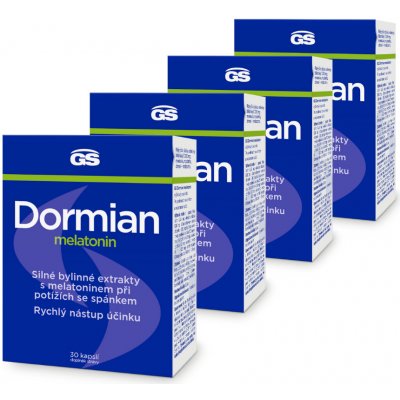 GS Dormian Melatonin 4 × 30 kapslí – Hledejceny.cz