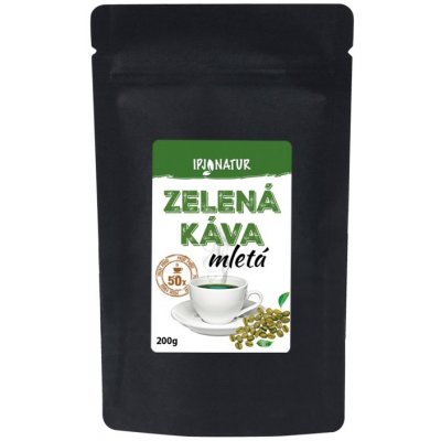 Zdraví z přírody IPJ NATUR Zelená káva mletá 200 g – Zboží Dáma
