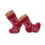 Kojenecké a dětské vánoční ponožky NOEL Červená – Zboží Dáma