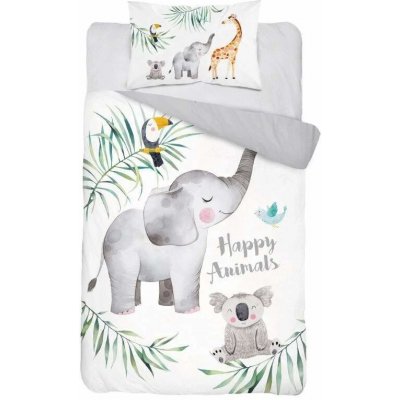 Detexpol povlečení do postýlky Zvířátka šedá 100 x 135 cm – Hledejceny.cz