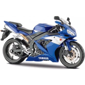 Maisto motorka na podstavci Yamaha YZF-R1 modrá 1:12
