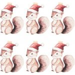 ANDĚL Veverky dřevěné na kolíčku 3,5 x 4,5 x 0,3 cm, 6 ks v sáčku – Hledejceny.cz