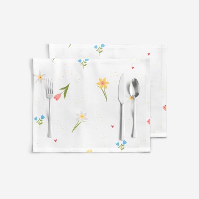 Goldea prostírání bavlna plátno rozkvetlá zahrada 2ks 30x40cm – Sleviste.cz