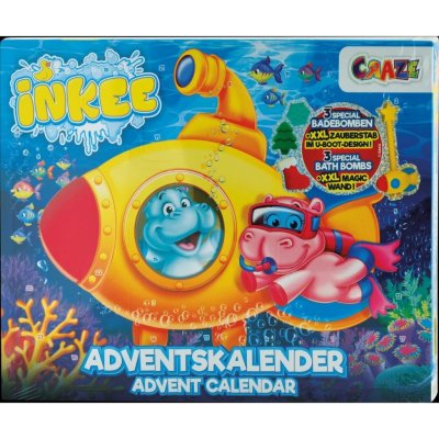 CRAZE Adventní kalendář koupelový Happy Hippo Inkee Bath Fun