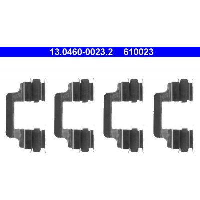 Sada příslušenství, obložení kotoučové brzdy ATE 13.0460-0023 (AT 610023) – Hledejceny.cz