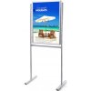 Stojan na plakát Jansen Display informační stojan infoboard s klaprámem 700 x 1000 mm
