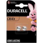 Duracell LR43 AG12 G12A 186 LR1142 V12GA 2 ks AADU020 – Zboží Mobilmania