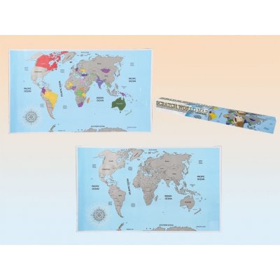 Stírací mapa světa – Zboží Dáma