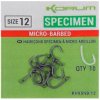 Rybářský háček KORUM Xpert Specimen Micro Hooks vel.6 10ks