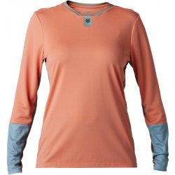 FOX W Defend Ls Jersey 2023 - Salmon