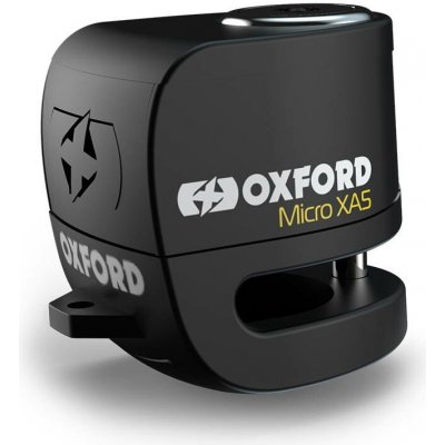 OXFORD zámek brzdového kotouče s alarmem ALPHA XA5 barva černá/oranžová fluorescenční (PIN 5.5mm) (starý kód: LK288) | Zboží Auto