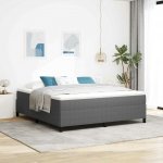 vidaXL Postel s boxspringem Světle šedá samet – Zboží Mobilmania