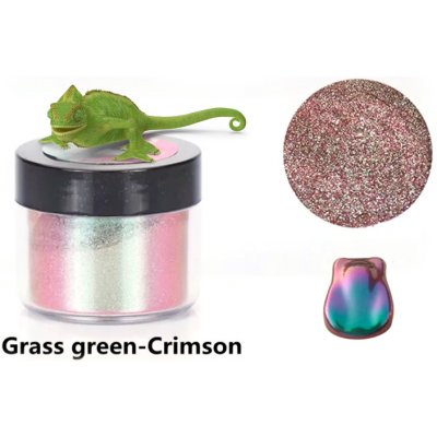PourArt Metalický prášek Chameleon Gras Green Crimison OS9104 5 g – Sleviste.cz