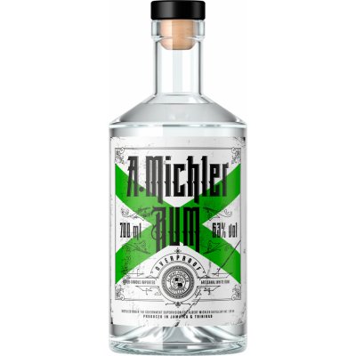 Albert Michler Rum Overproof 63% 0,7 l (holá láhev)