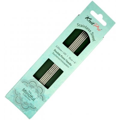 KnitPro Mindful ponožkové jehlice 2,25mm 15cm – Zboží Mobilmania