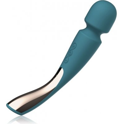 Lelo Smart Wand 2 Medium masážní hlavice a Ocean Blue 22 cm