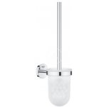 GROHE QuickFix Start Cosmopolitan WC štětka nástěnná s držákem sklo chrom 41169000 – Zboží Mobilmania