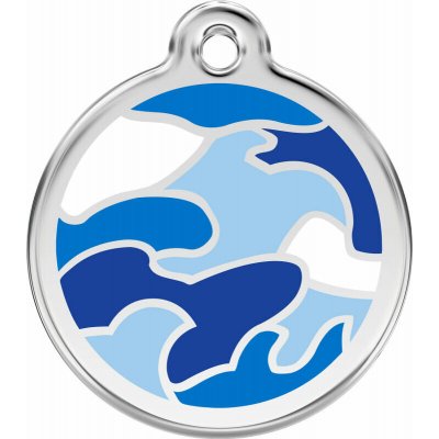 Red Dingo známka Camouflage Navy modrá L 37 mm – Zboží Mobilmania