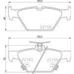 P 78 026 BREMBO Sada brzdových destiček, kotoučová brzda – Sleviste.cz