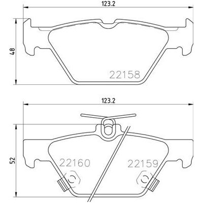 P 78 026 BREMBO Sada brzdových destiček, kotoučová brzda – Sleviste.cz