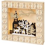 Dudlu Dřevěný adventní kalendář s LED osvětlením Sob – Sleviste.cz