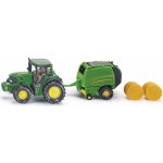 Siku Blister John Deere traktor s balíkovačkou – Hledejceny.cz