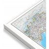 Nástěnné mapy National Geographic Itálie - nástěnná mapa Classic 60 x 85 cm Varianta: mapa v hliníkovém rámu, Provedení: bílý rám