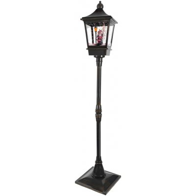 Lumineo LED lucerna ""Santa Claus"" s funkcí sněžení, černá, výška 185 cm – Hledejceny.cz