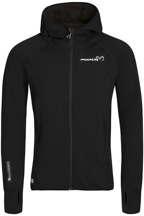 PROGRESS TOREZ HOODY MERINO funkční sportovní černá