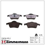 Sada brzdových destiček, kotoučová brzda ZIMMERMANN 23076.975.1