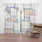 Sablio Závěs Barevná koťátka: 2ks 140x250cm – Hledejceny.cz