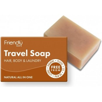 Friendly Soap přírodní mýdlo na na tělo i vlasy na cestování 95 g