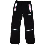 Kugo HK2521 Softshellové kalhoty s fleecem černé s růžovým zipem – Zboží Mobilmania