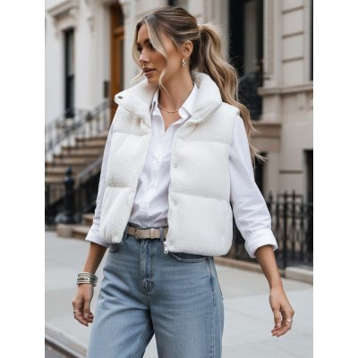 Dstreet dámská vesta TY3800 Bílá – Sleviste.cz