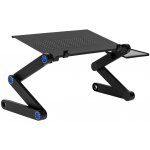 ModernHome PJJLT0005 Stojan na notebook, hliníkový, skládací, nastavitelný 11-17", černý – Hledejceny.cz