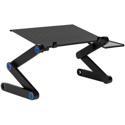 ModernHome PJJLT0005 Stojan na notebook, hliníkový, skládací, nastavitelný 11-17", černý – Hledejceny.cz